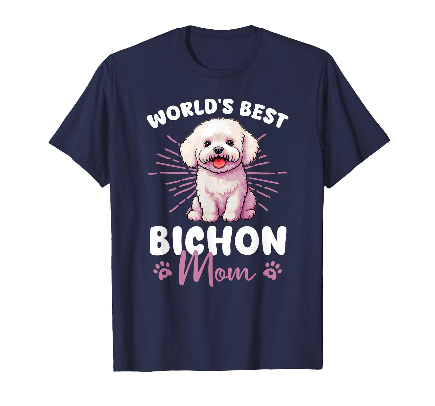 Bichon Frise Groovy World's Best Bichon Mom T-Shirt