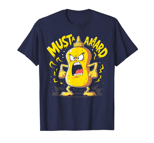 Mustard Bottle Scream – Funny Condiment Rap Humor T-Shirt