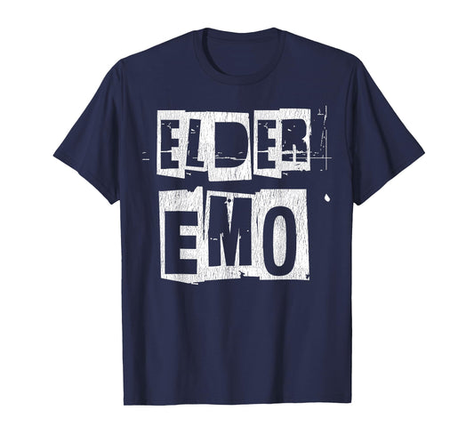 Elder Emo Funny Emo Phase Funny Punk Rocker Aesthetic T-Shirt