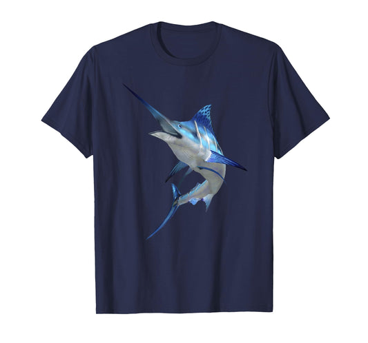 Beautiful Marlin Fish Nautical Fishing Marine Wildlife T-Shirt