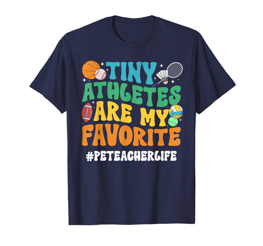 PE Teacher Life Physical Education Teacher Groovy T-Shirt