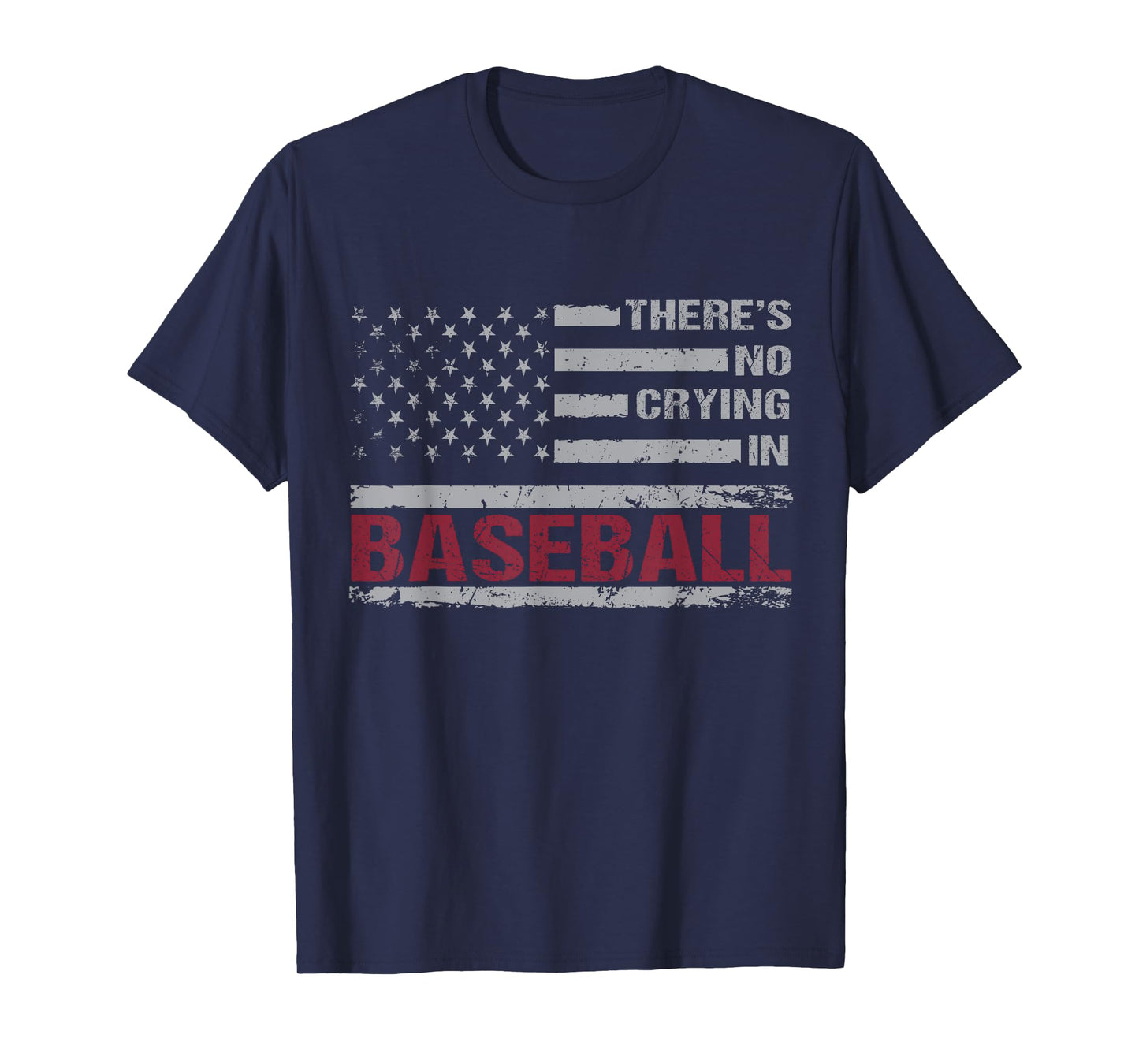 There Is No Crying In Baseball Funny Game Day Baseball Mom T-Shirt