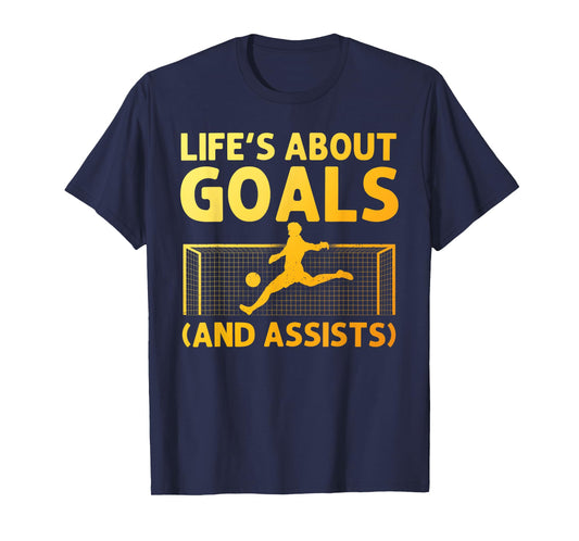 Funny Soccer Art for Boys Girls Men Women Gag Soccer Player T-Shirt