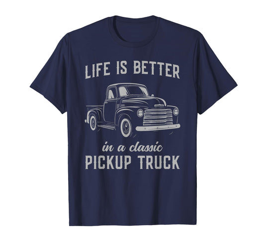 Classic Pickup Truck Guy Vintage T-Shirt