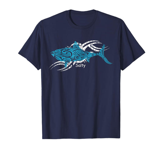 Salty Tribal Whale Shark Ocean Wildlife Lover Men Women Kid T-Shirt