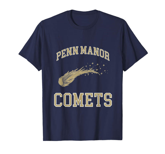 Penn Manor Comets Vintage High School Spirit Wear T-Shirt