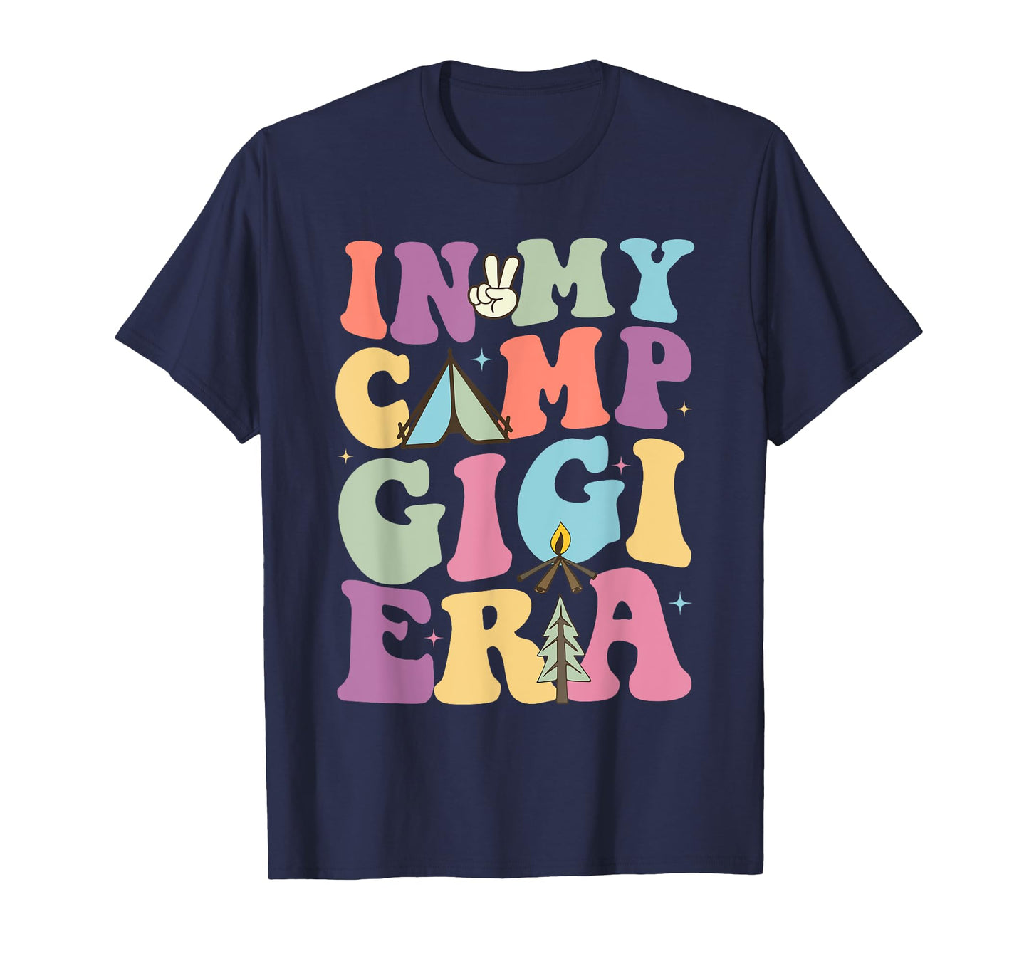 Funny In My Camp Gigi Camping Camper Summer Gift For Family T-Shirt for Men Women
