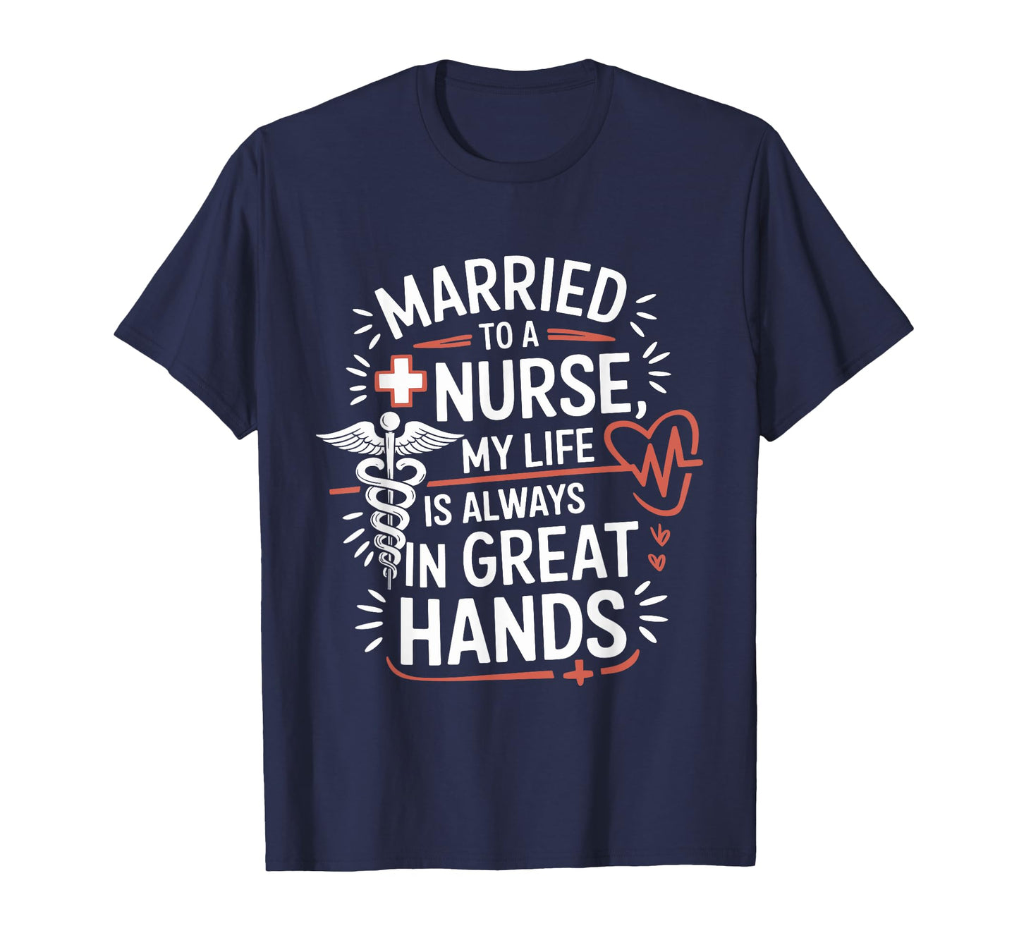 Nurse Wife and nursing husband design for nursing wife T-Shirt