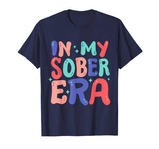 In My Sober Era Retro Groovy Hippie AA Sobriety Pride Women T-Shirt