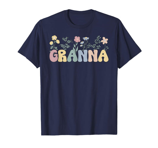Granna Flowers Granna Grandmother Granna Grandma T-Shirt