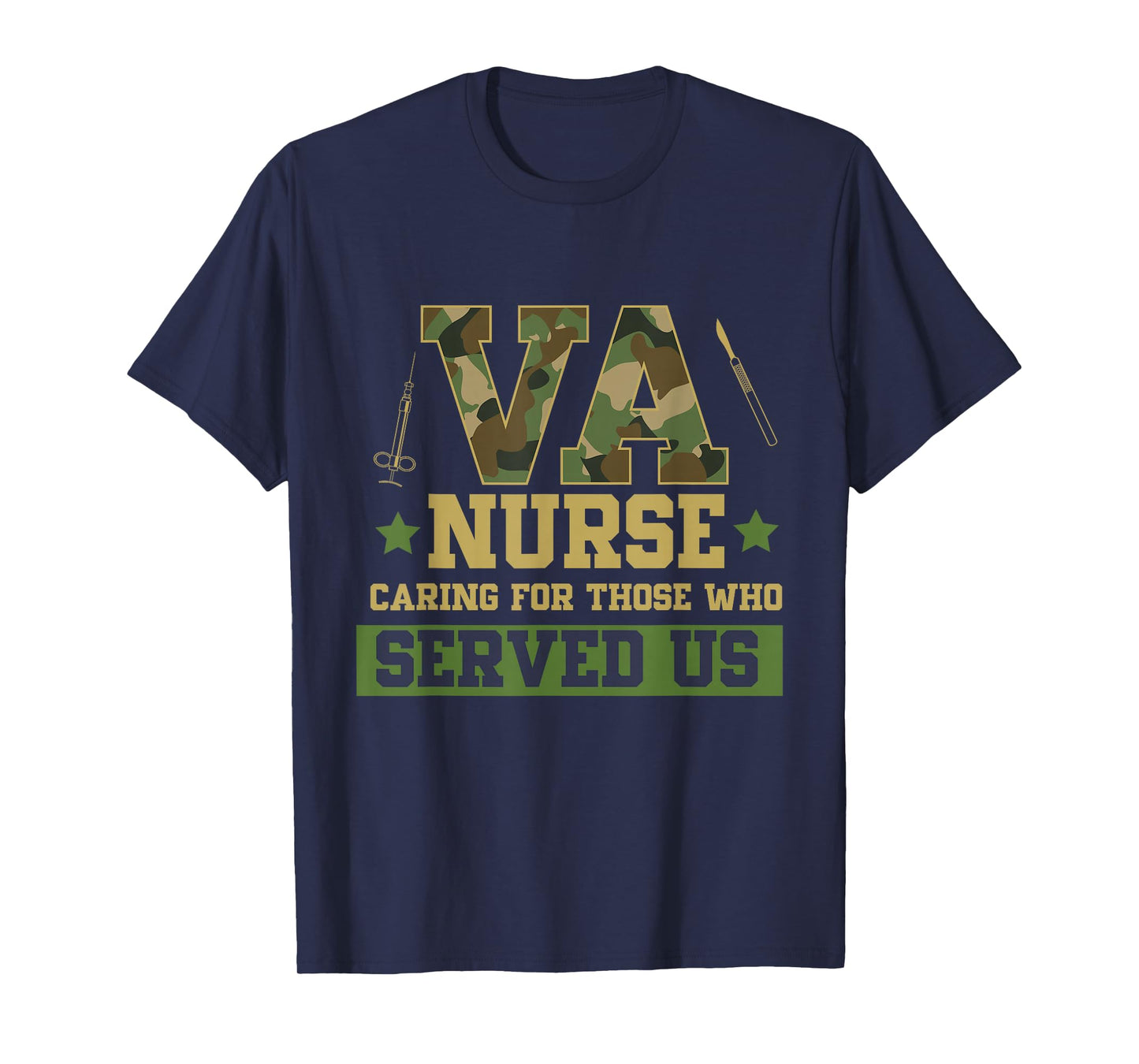 VA Nurse Veterans Day Family Patriotic Nursing Scrub T-Shirt