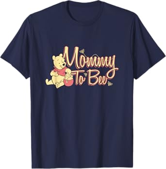 Disney Winnie the Pooh Mommy To Bee Cute Pooh Chets Logo T-Shirt