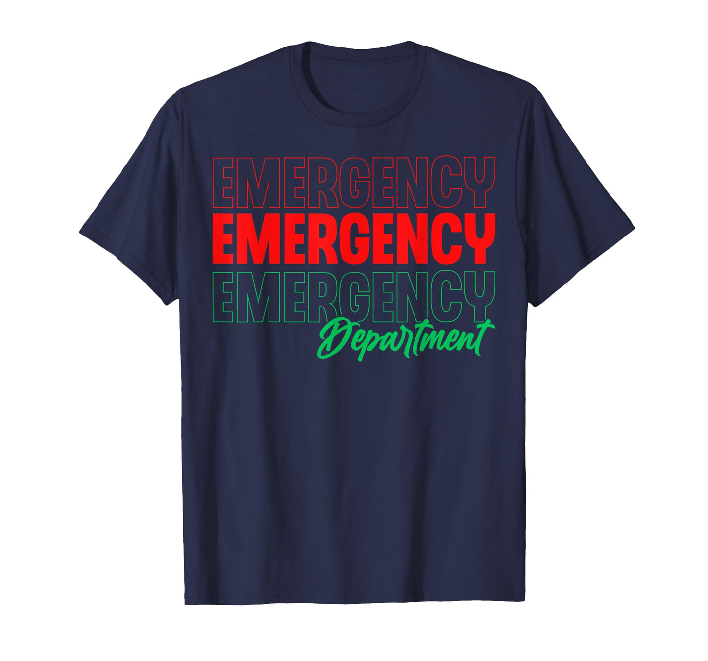 Emergency Department Xmas Holiday ER Nurse Christmas T-Shirt