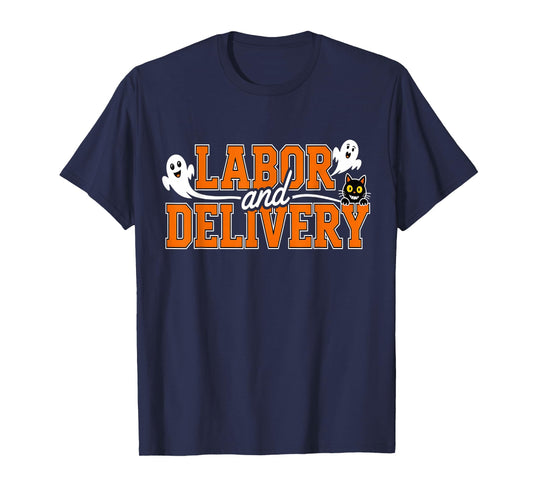Spooky LD Nurse Shirt Labor and Delivery Squad Halloween T-Shirt