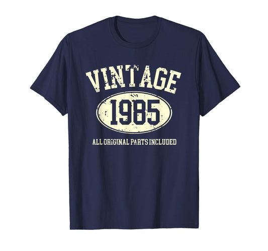 Vintage 1985 Cool Original Retro 40th Birthday Humor Dad Men T-Shirt