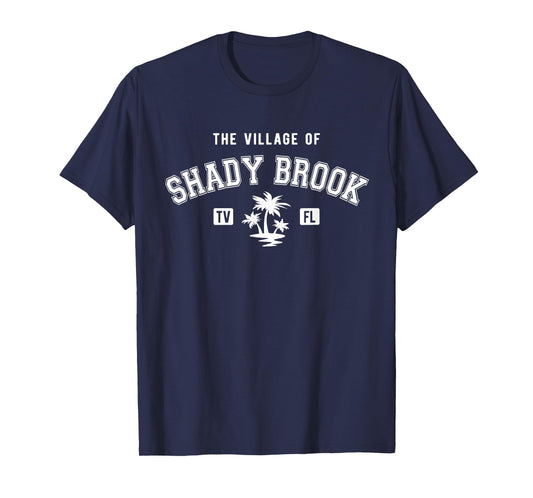 The Village of Shady Brook Classic Style Palm Trees Design T-Shirt