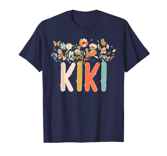 Kiki Flowers Kiki Grandmother Kiki Grandma Appreciation T-Shirt