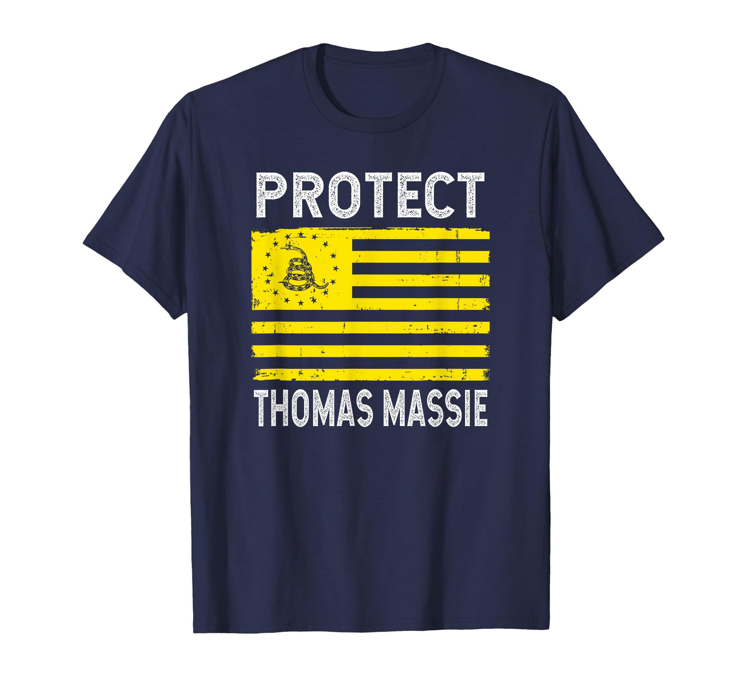Protect Thomas Massie Gadsden Flag Libertarian T-Shirt