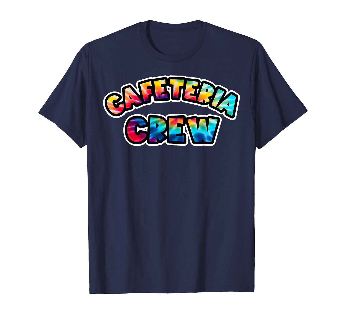 School Lunch Lady Squad a Food team Tie dye Cafeteria Crew T-Shirt
