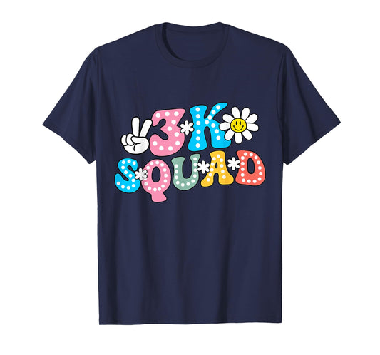 3K Squad Teacher Kid Funny Back to School T-Shirt