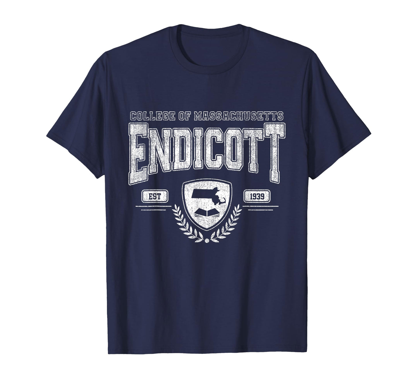 Endicott Arch Vintage College Athletic Sports Tee Men Women T-Shirt