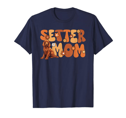 Irish Red Setter Groovy World's Best Setter Mom T-Shirt