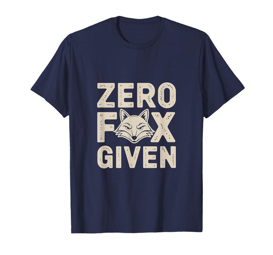 Zero Fox Given Vintage Retro Funny Animal Sarcastic T-Shirt