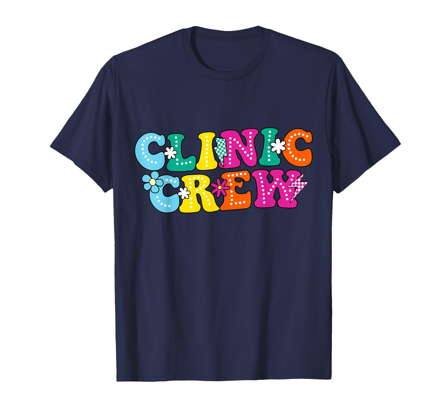 Clinic Crew School Nurse Groovy Appreciation Week T-Shirt