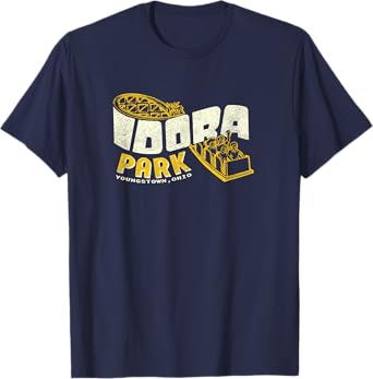 Idora Park Ohio Retro 80s Theme Park Roller Coaster Vintage T-Shirt