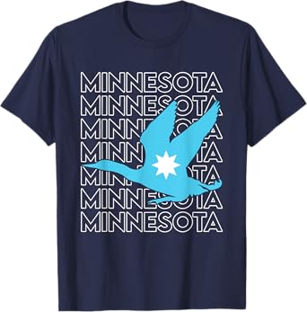 Minnesota State Loon Souvenir MN State Flag Loon Bird T-Shirt