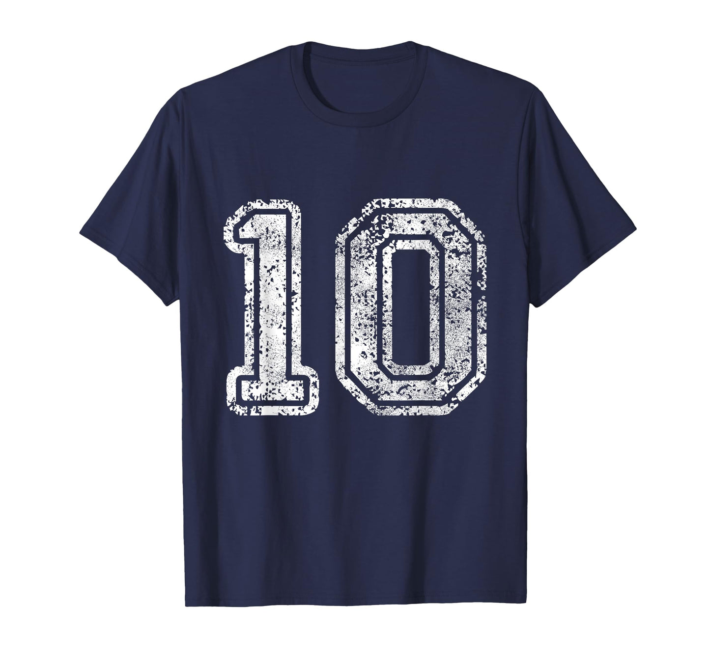 Jersey Number 10 Ten T-shirt Football Number Baseball Sport T-Shirt