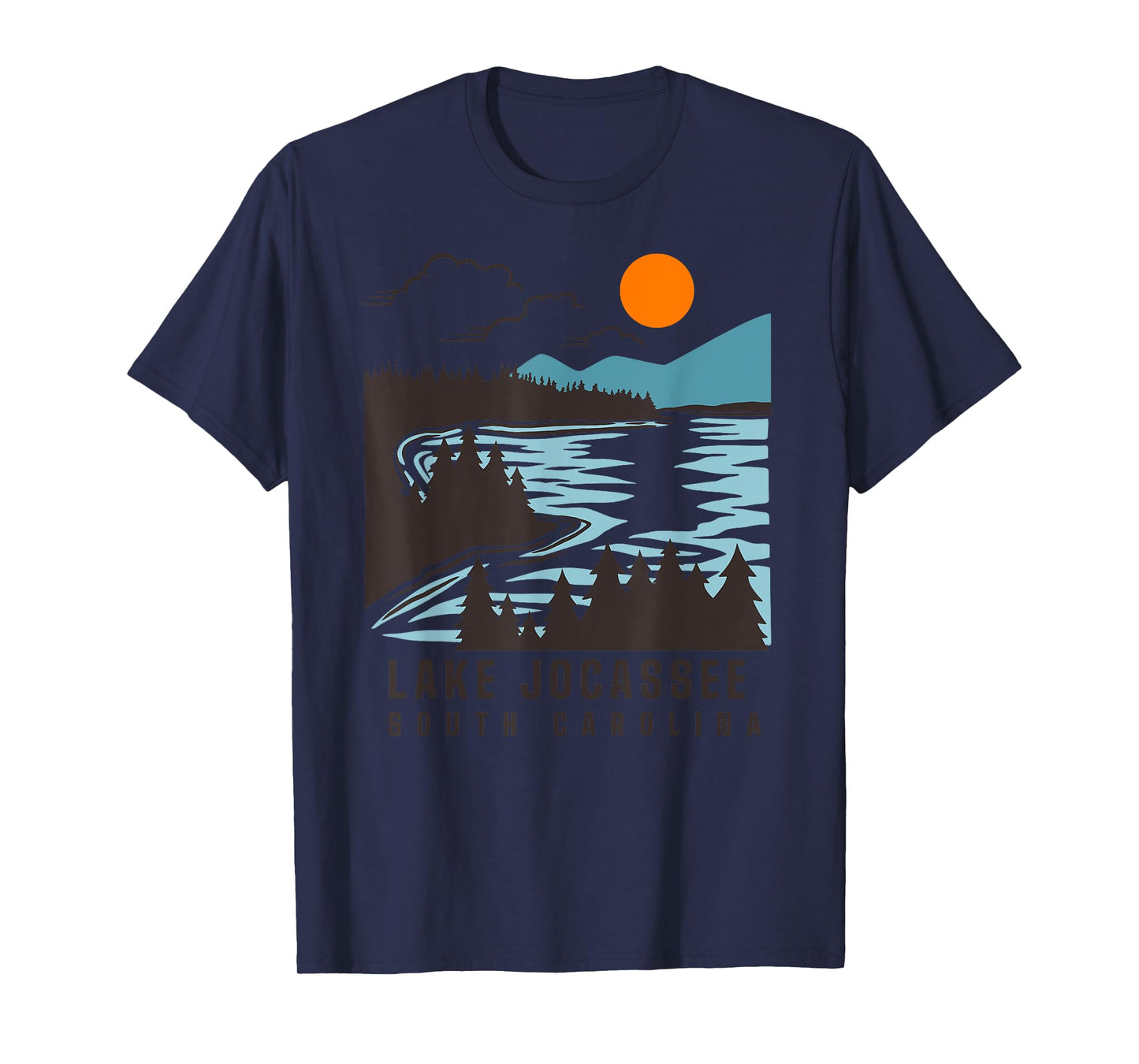 Lake Jocassee South Carolina Summer Lake Life Boating Men Women Kids T-Shirt
