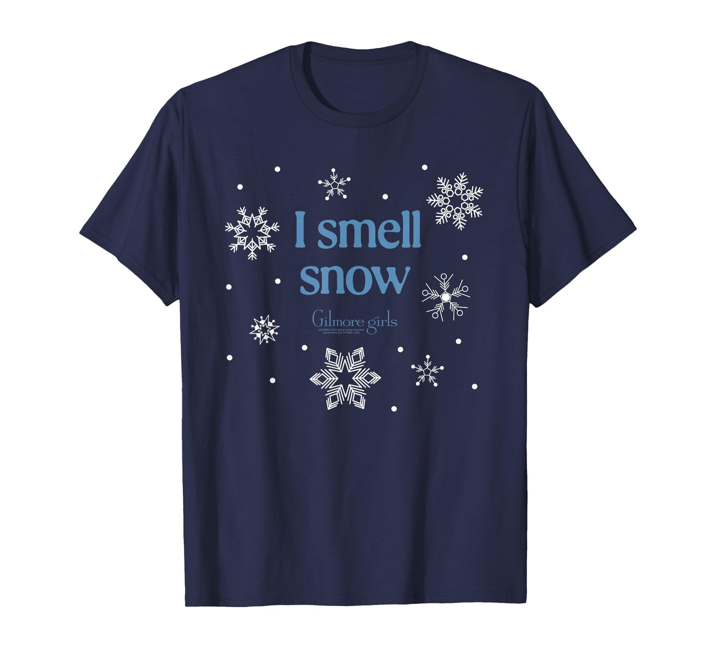 Gilmore Girls I Smell Snow with Snowflakes TV Show T-Shirt