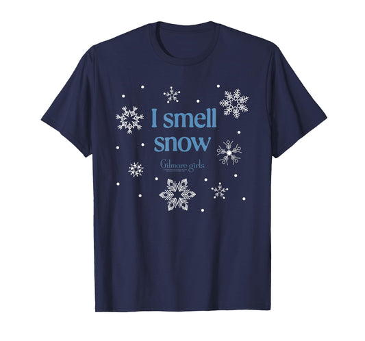 Gilmore Girls I Smell Snow with Snowflakes TV Show T-Shirt