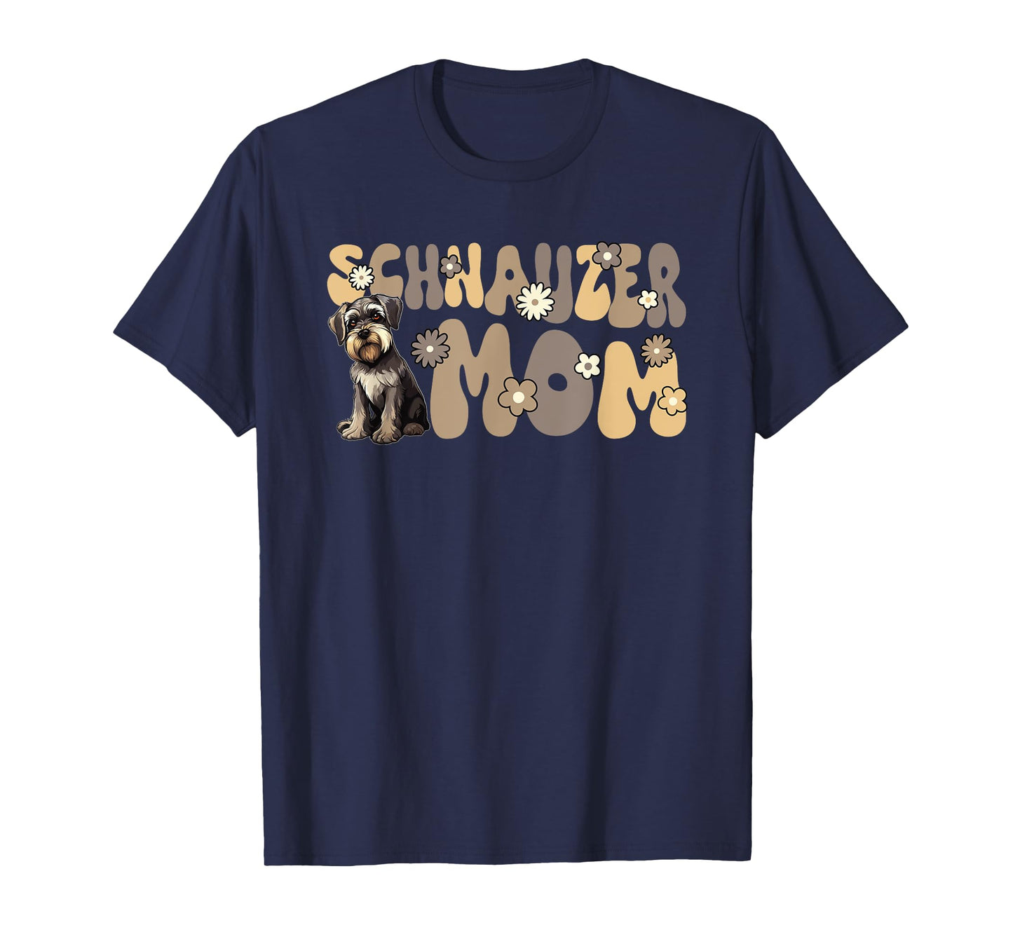 Miniature Schnauzer Groovy World's Best Schnauzer Mom T-Shirt
