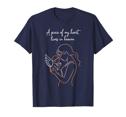 Mom of an Angel Mothers Day Heaven Baby Infant Loss Memory T-Shirt