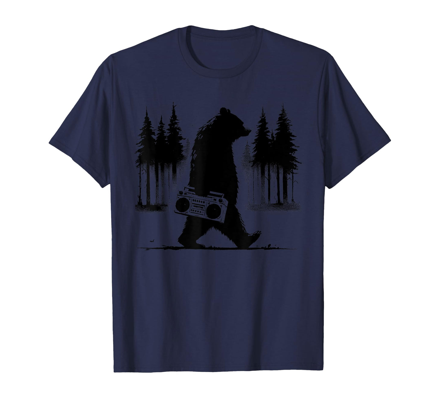 Bear Boombox - Vintage Ghettoblaster Nature Wildlife Lover T-Shirt