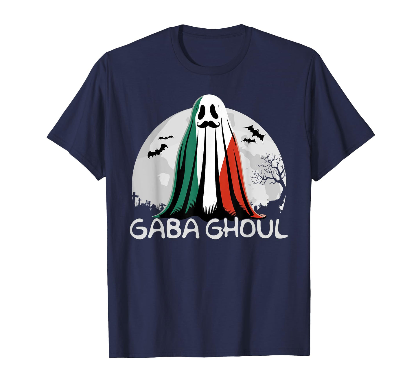 Halloween Graveyard Gaba Ghoul Ghost Funny Italian Gabaghool T-Shirt