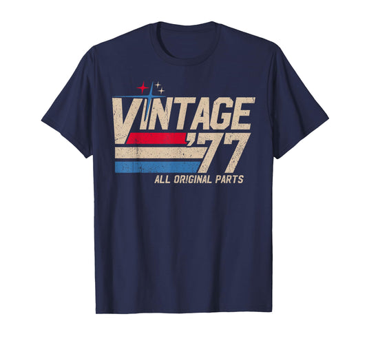 Vintage '77 Retro 48th Birthday for Men Dad USA Since 1977 T-Shirt