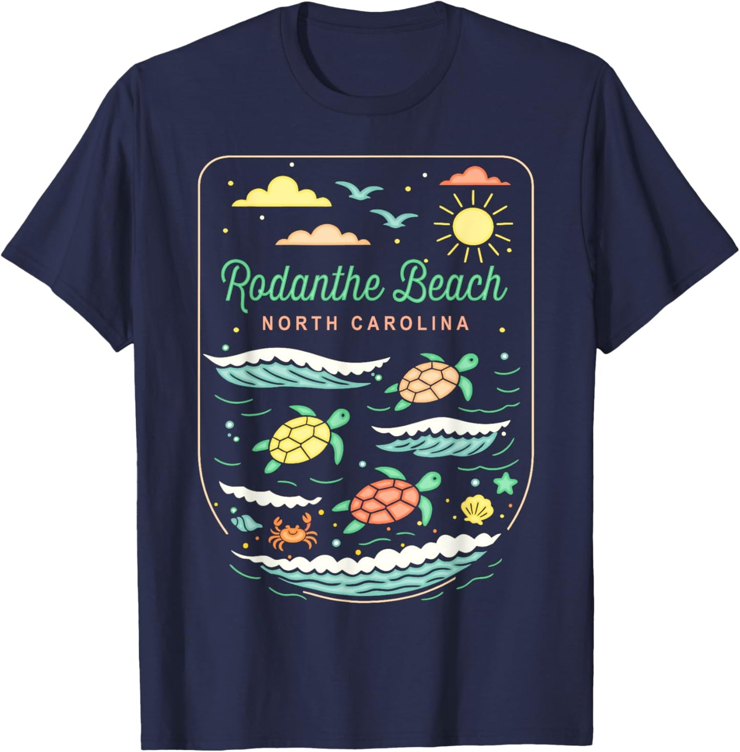 Rodanthe Beach NC Cute Beach Vacation Sea Turtle Lover T-Shirt