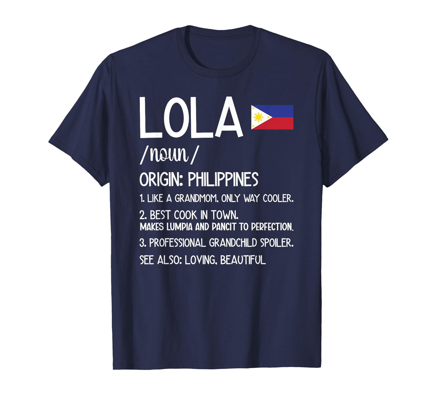 Lola Definition Lola Grandma Lola Grandmother T-Shirt