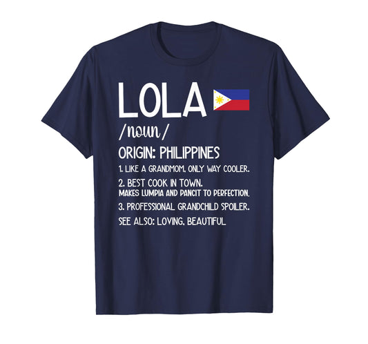 Lola Definition Lola Grandma Lola Grandmother T-Shirt