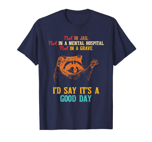 Not In Jail Not In A Mental Hospital Not In A Grave T-Shirt