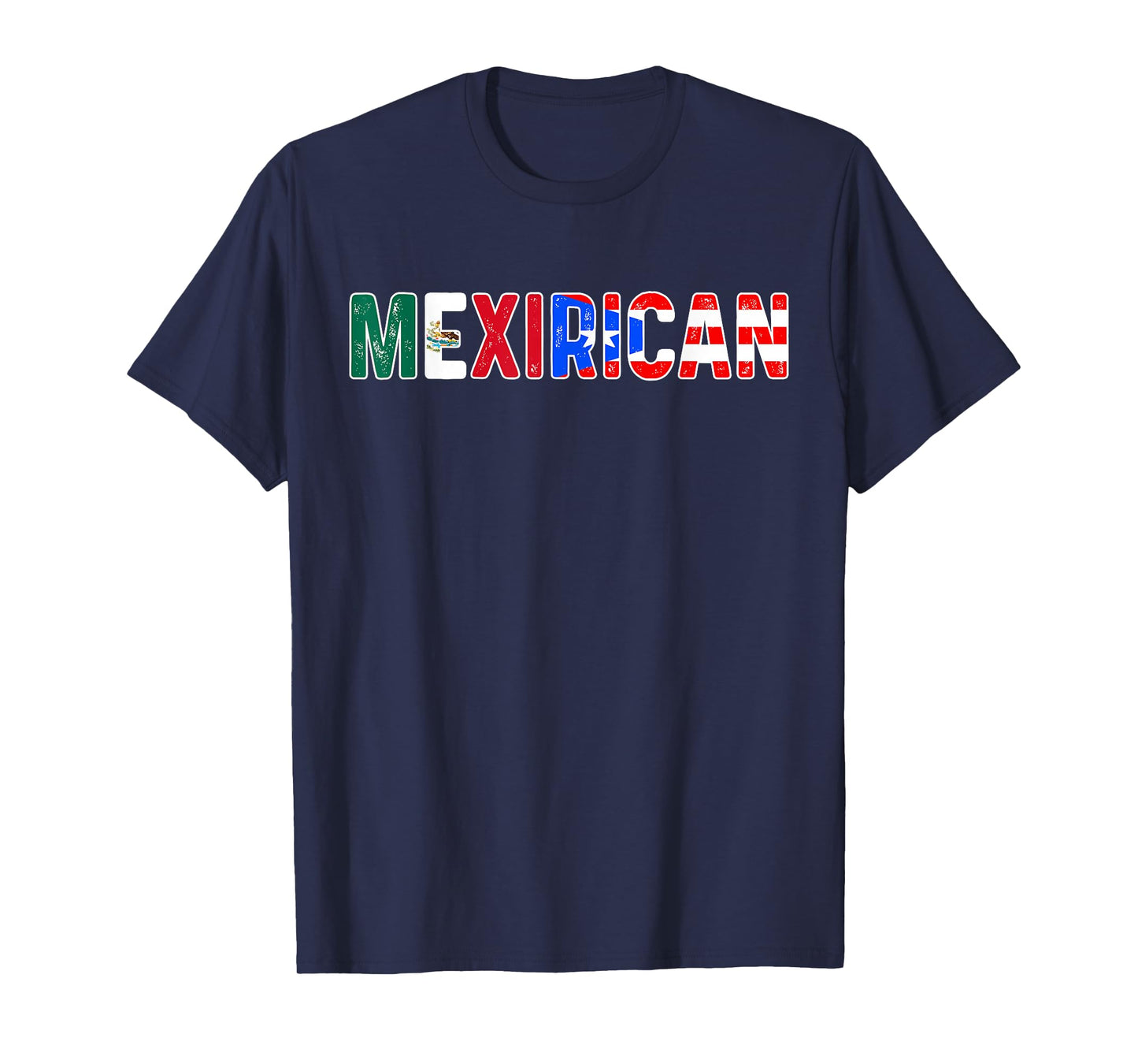 Mexirican Mexican Puerto Rican Flags T-Shirt