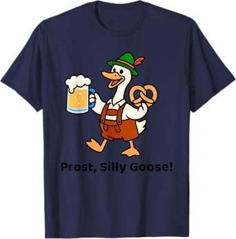 Oktoberfest Silly Goose German Beer Festival T-Shirt