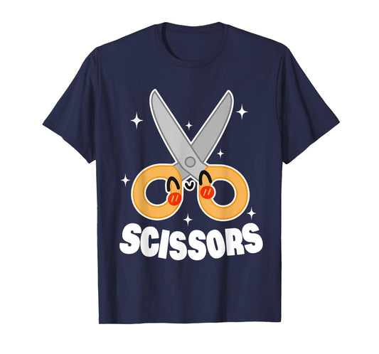 Cute Rock Paper Scissors Halloween Costumes Women Kids Mens T-Shirt