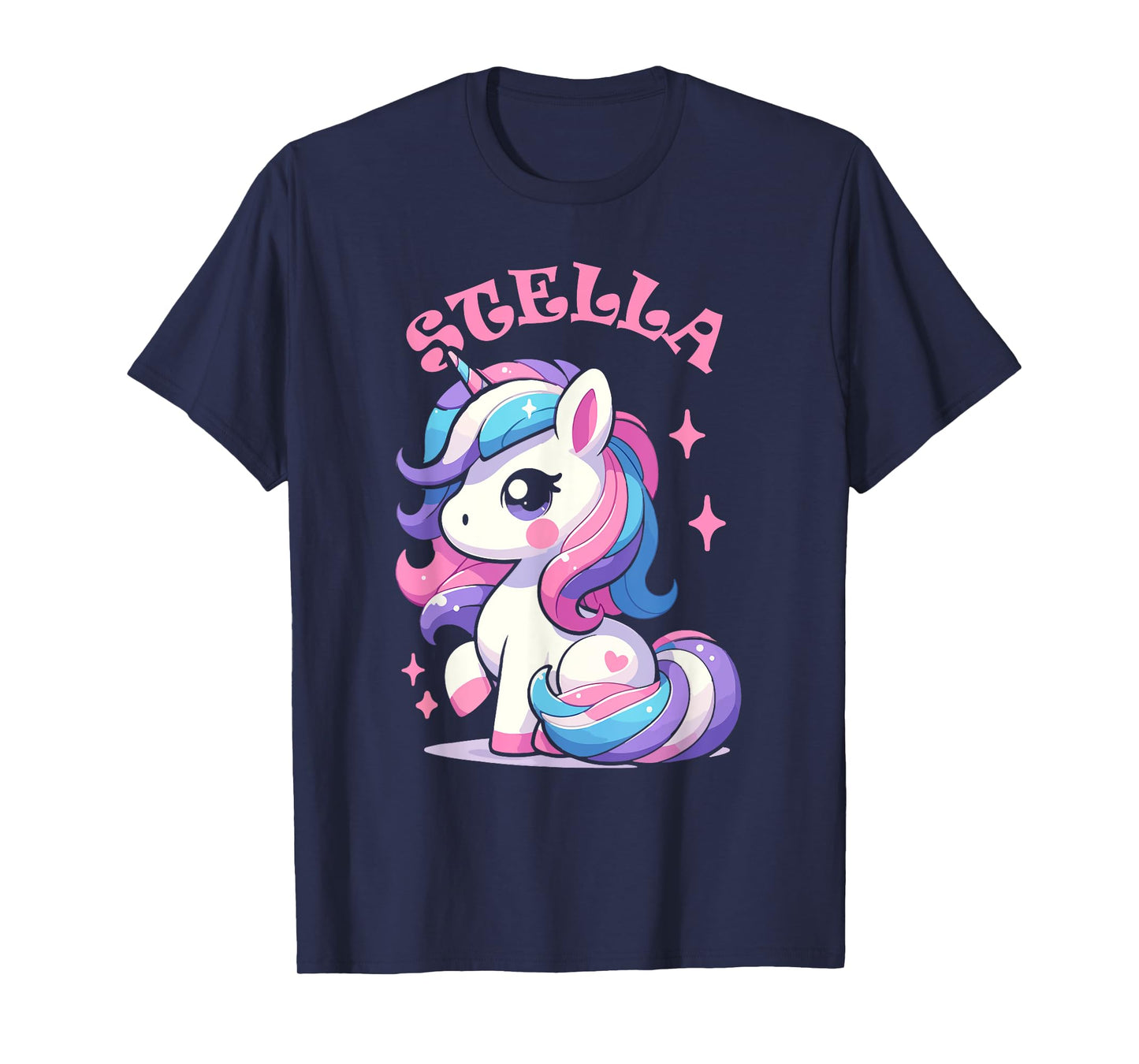 Stella Cute Unicorn Design for Girls Name Stella T-Shirt