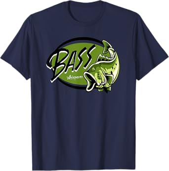 Bass Fisherman Fishing for bass Tee Bass Whisperer T-Shirt