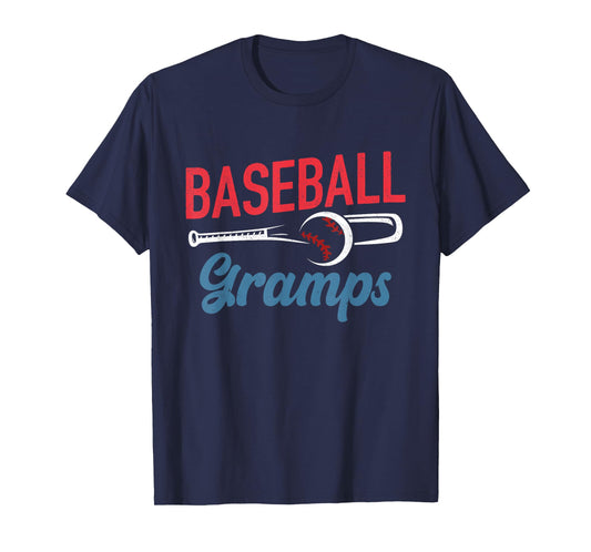 Baseball Gramps Life Happy Father's Day Dad Grandpa Men T-Shirt