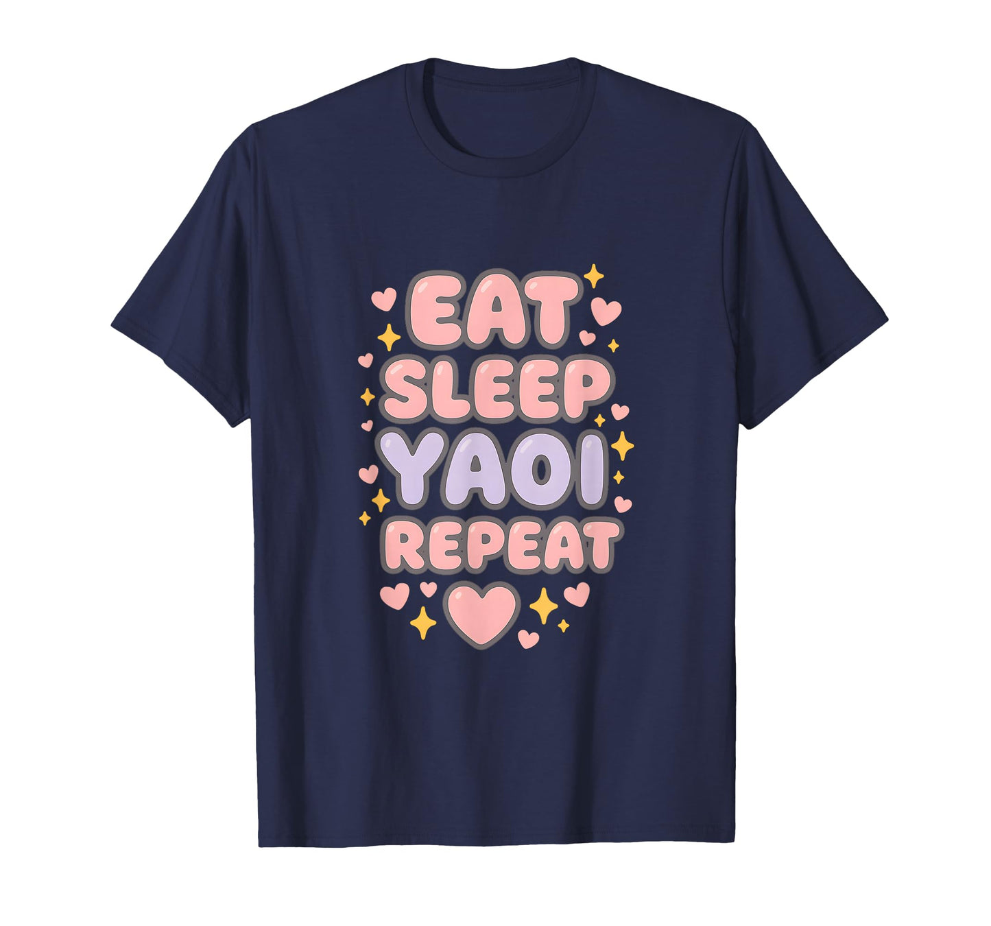 Eat Sleep Yuri Yaoi Repeat Boy's Love Manga T-Shirt